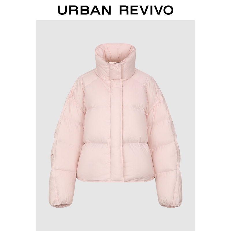 【HOT】UR2025冬季新款女装休闲立领绗缝羽绒服UYL150063