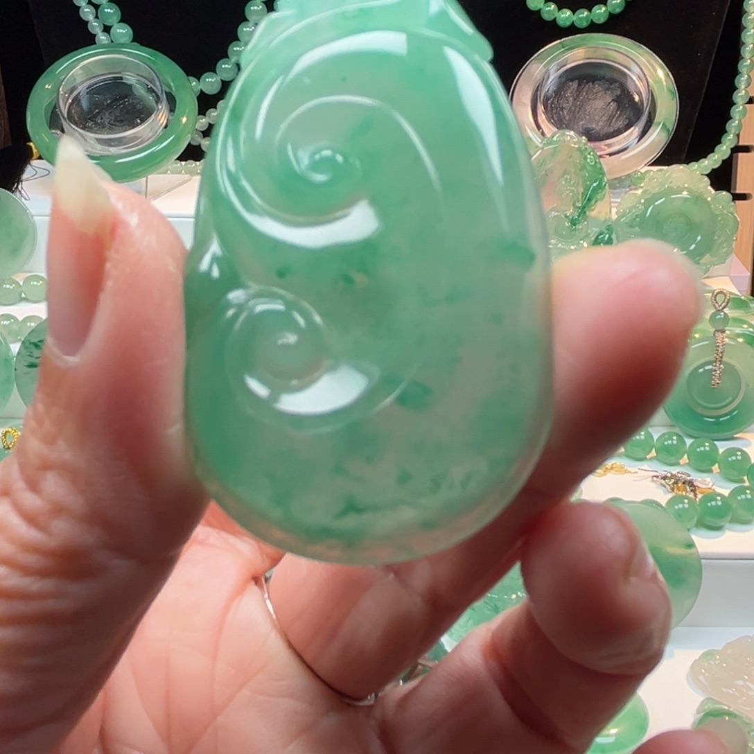 石英质玉吊坠(不含链)合金Z**n