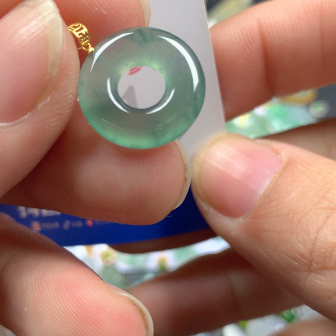 【闪购商品】翡翠颈饰18K金镶嵌翡翠