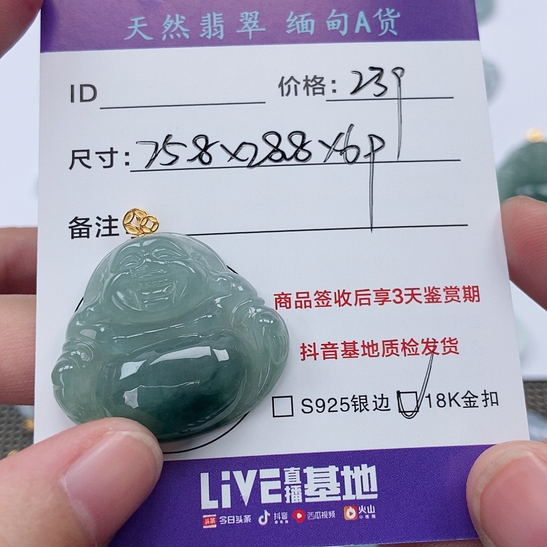 翡翠未镶嵌颈饰翡翠