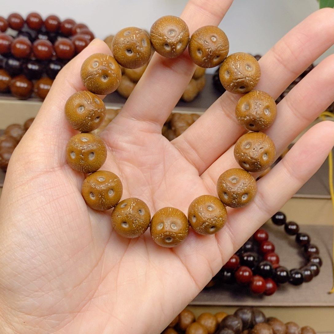 紫金鼠手串@***四16正圆原皮