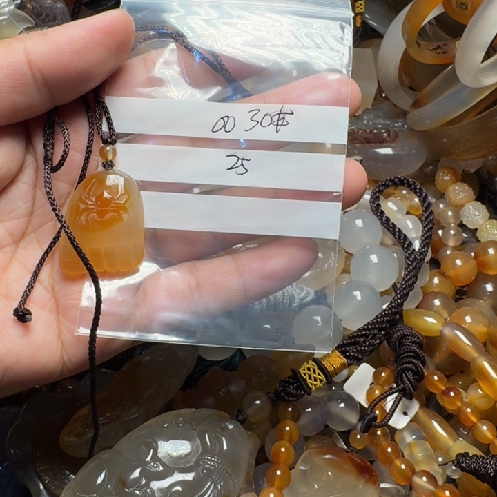 玛瑙/玉髓颈饰合金●****体0030