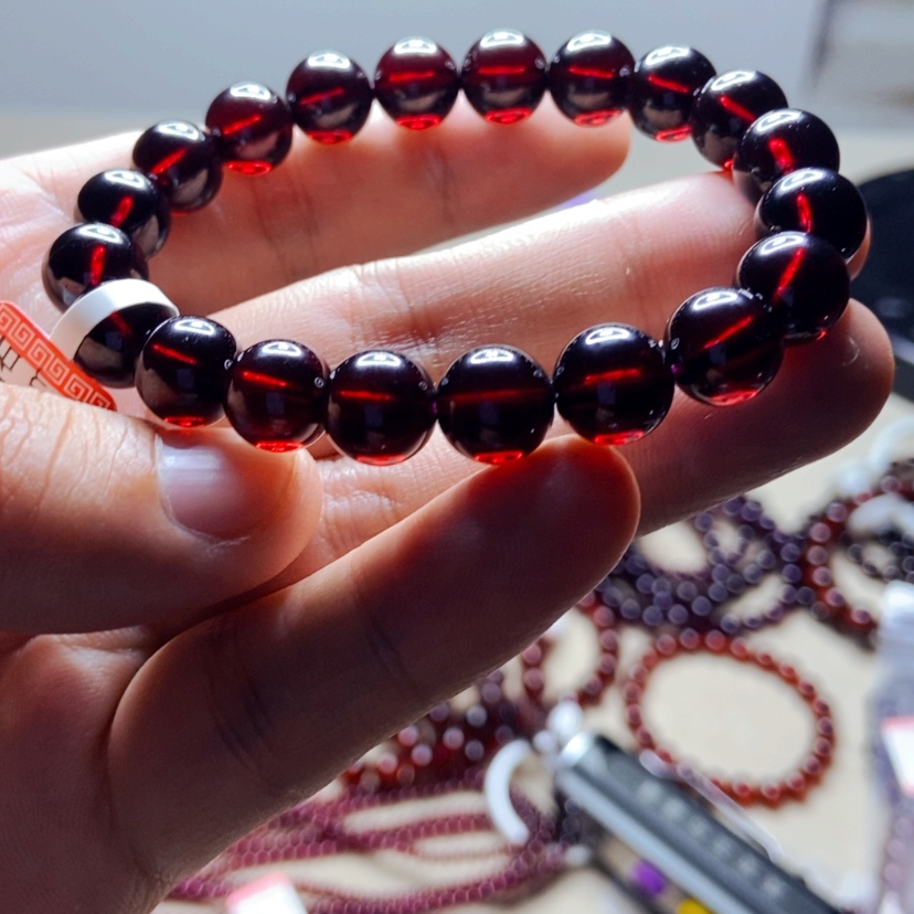 【闪购商品】未镶嵌手链石榴石9.8毫米