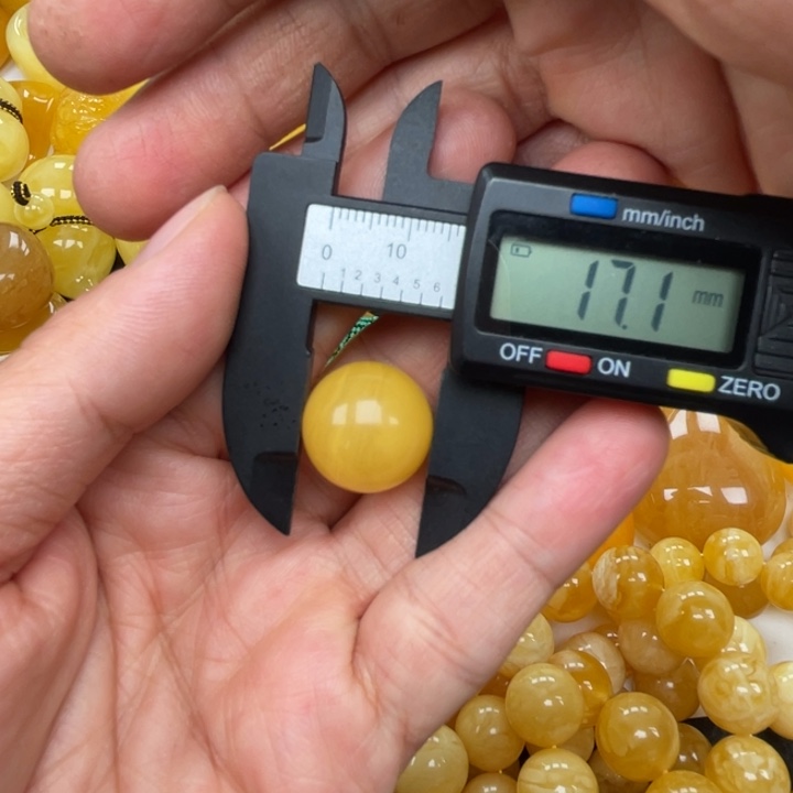 裸石蜜蜡未镶嵌蜜蜡秒杀圆珠