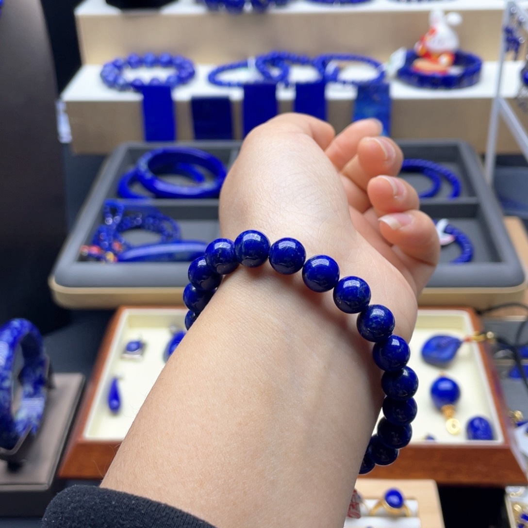 未镶嵌青金石手链9mm精品