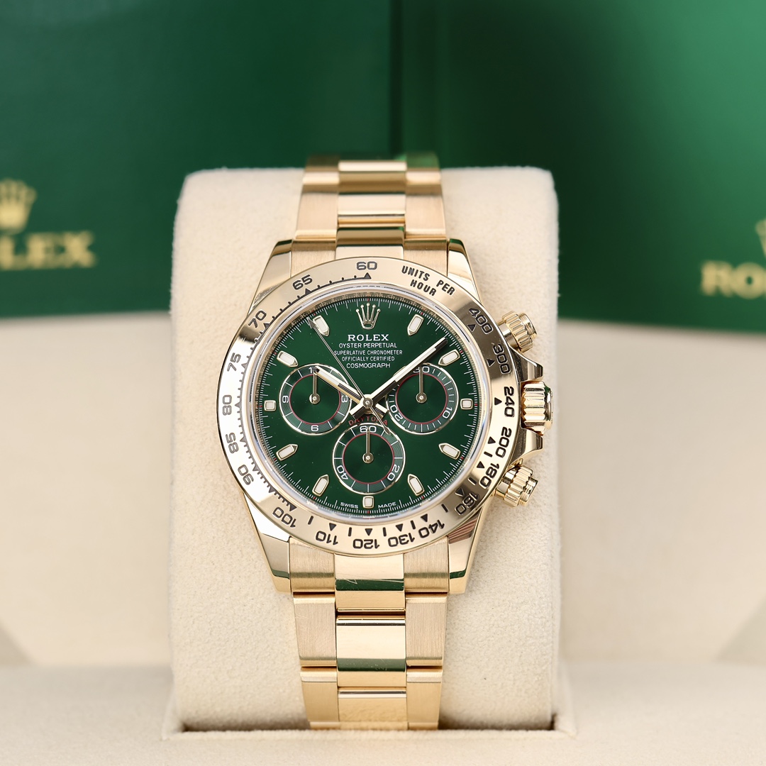 95新 Rolex/劳力士 116508 黄金迪通拿 绿金迪 2023年8月保卡