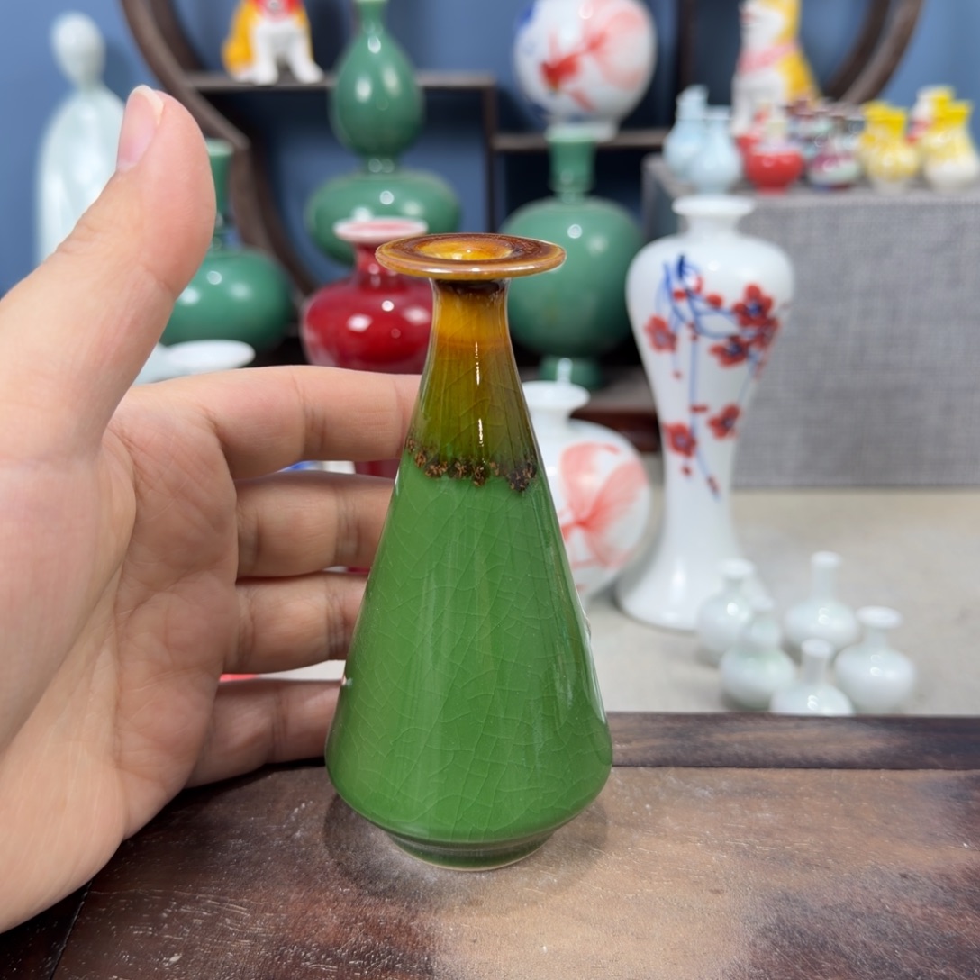 陶瓷手工小花器摆件