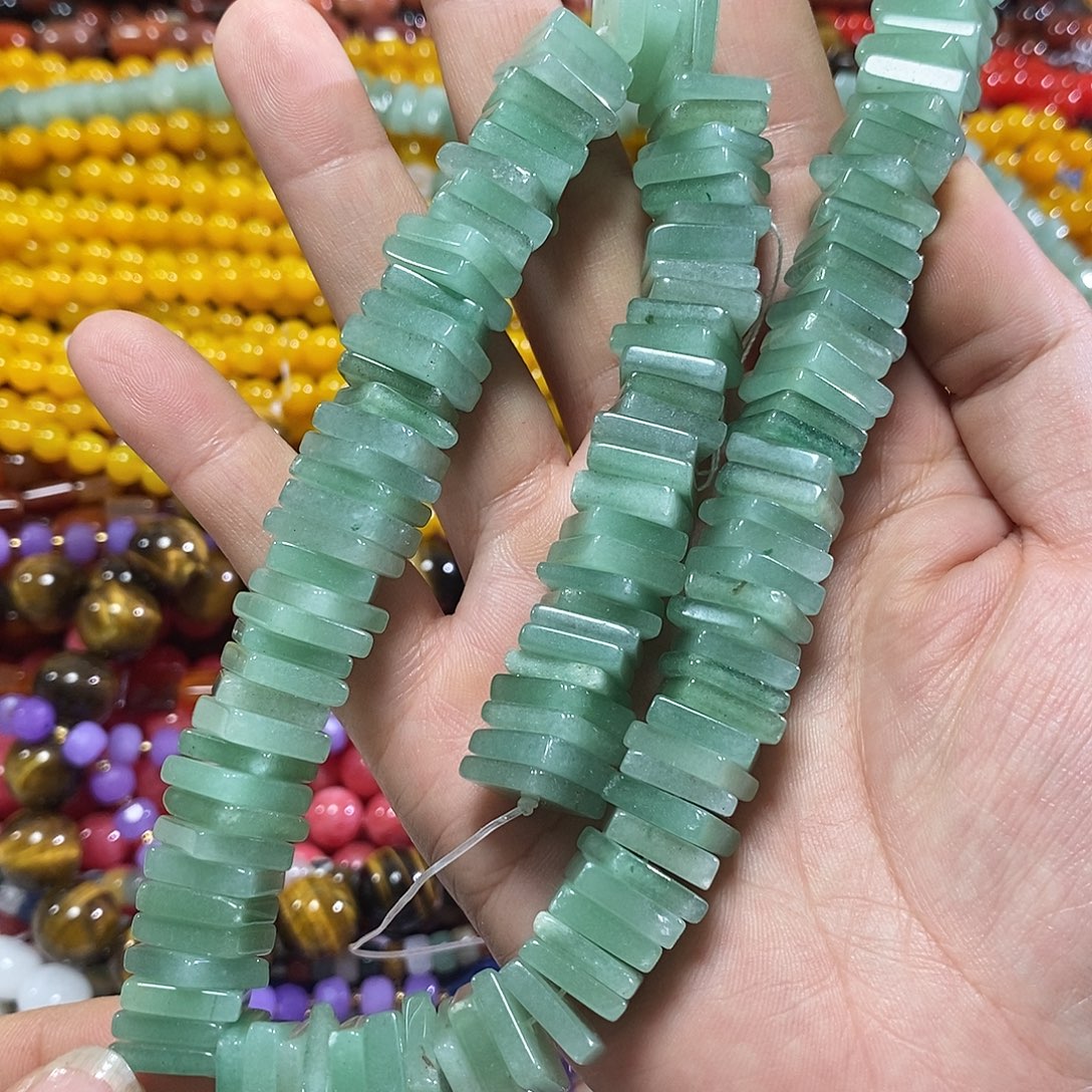 玛瑙/玉髓未镶嵌珠宝半成品东陵玉隔片一条卡12mm
