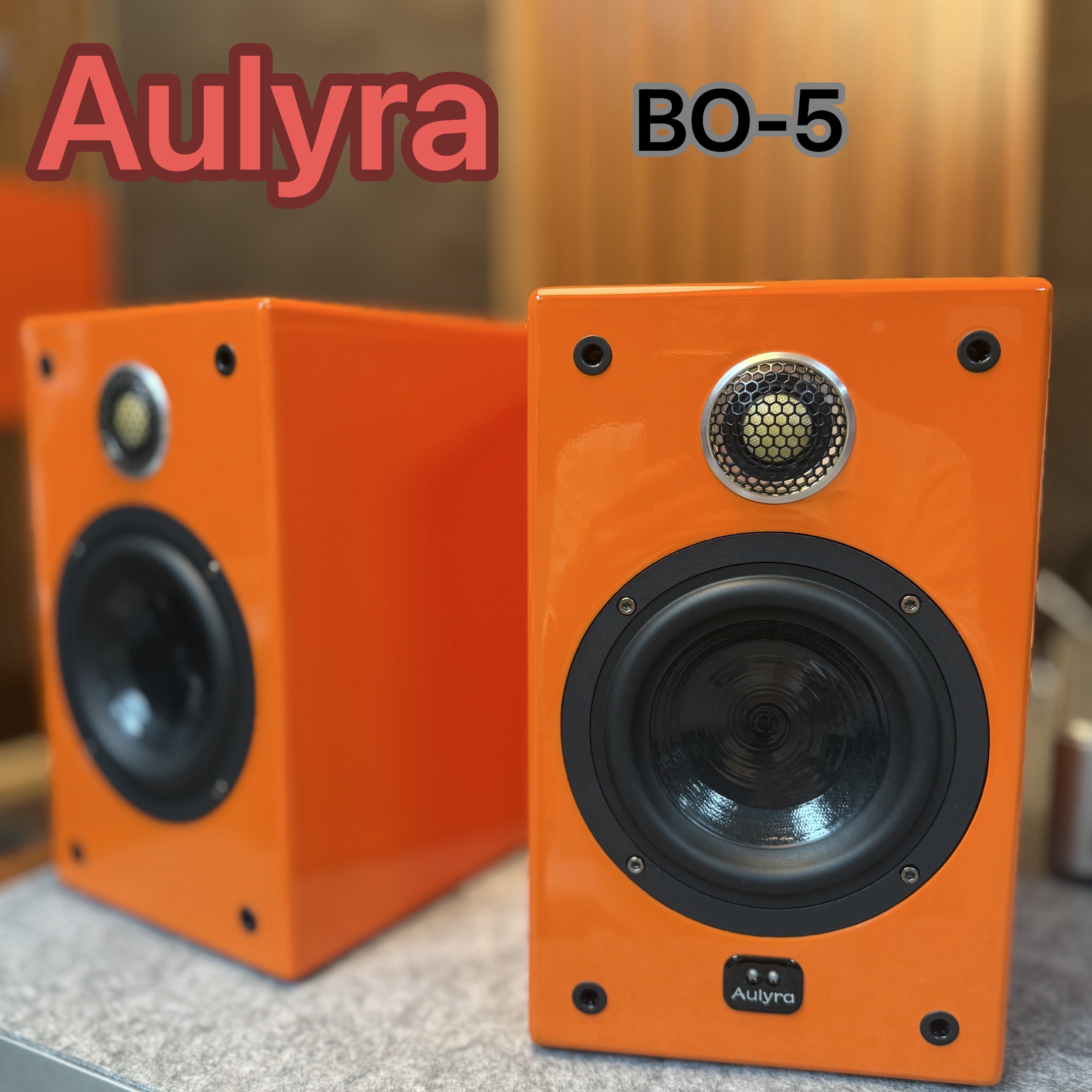 Aulyra BO-5 hifi  5寸茶室音箱 钢琴烤漆工艺 茶室音箱 经典时尚