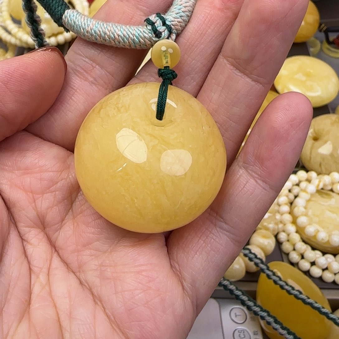 蜜蜡颈饰未镶嵌天然蜜蜡