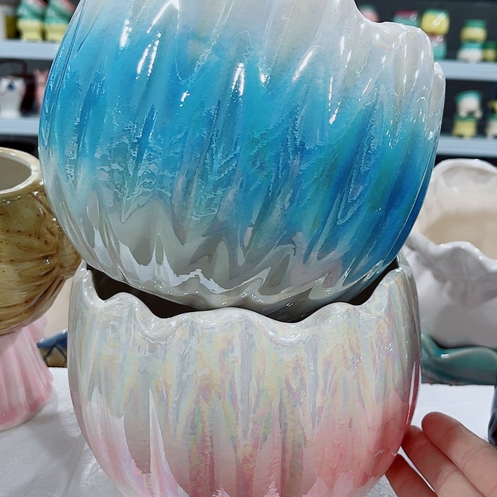 多肉陶瓷花盆满10元包邮