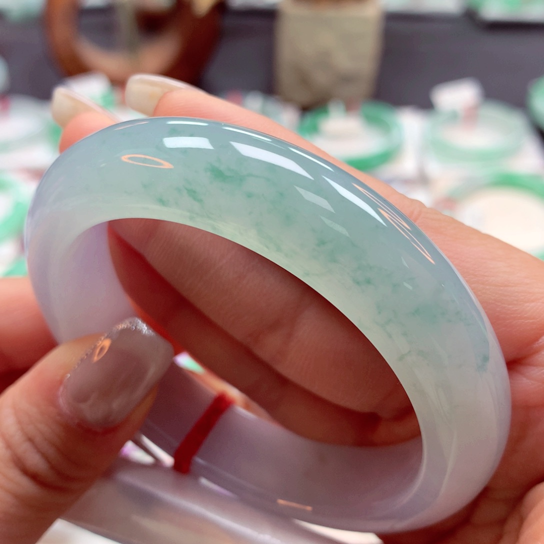 翡翠手镯未镶嵌55正15号88