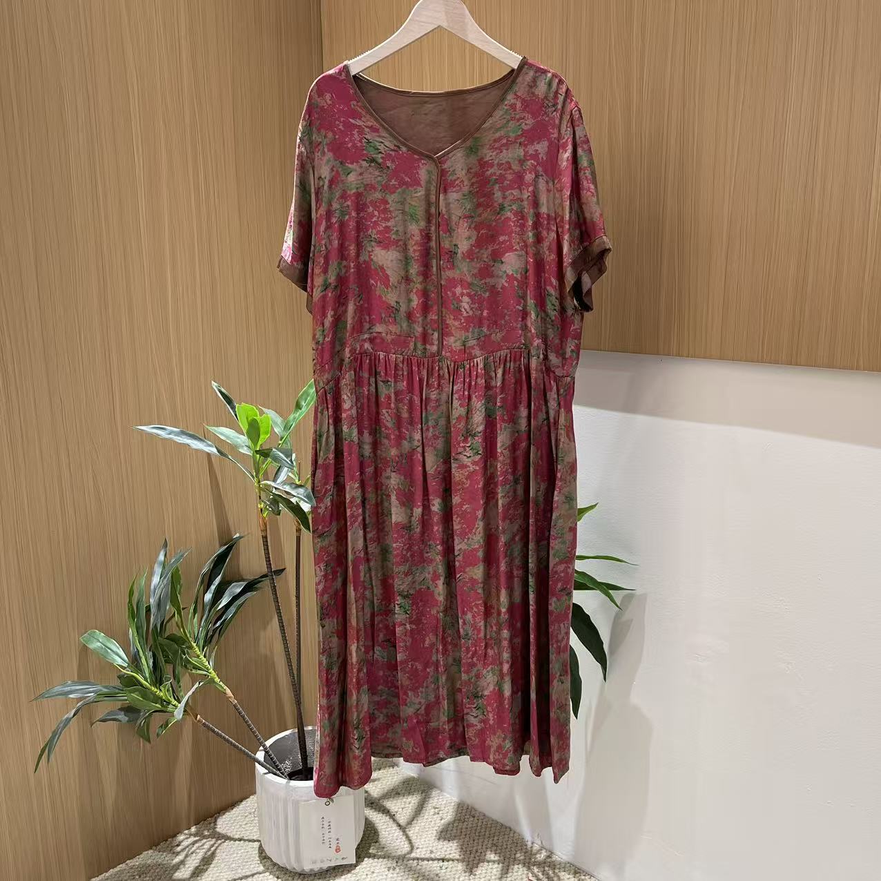 14701新款夏季优雅减龄大气清凉时尚连衣裙