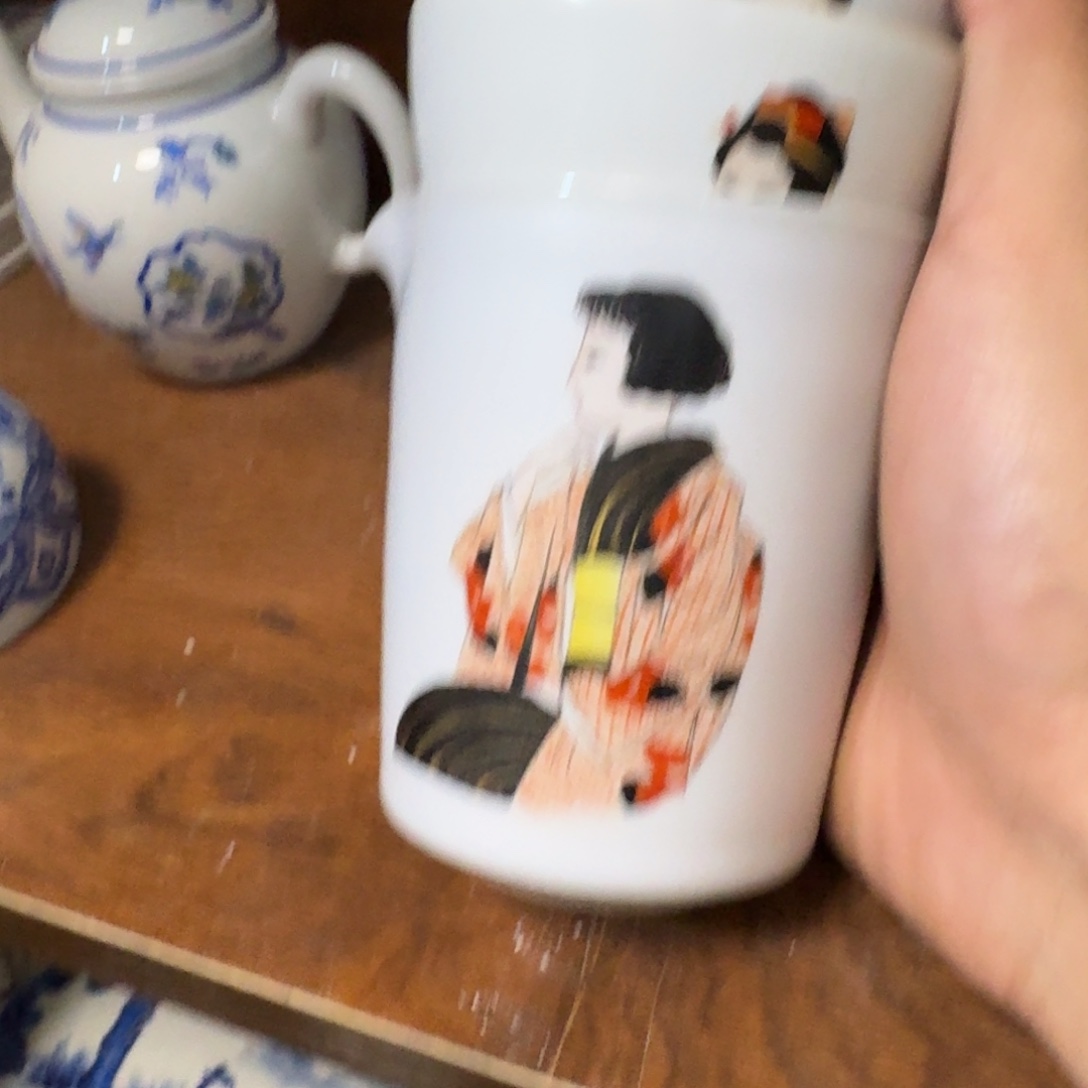 千***然瓷片当代景德镇陶瓷手绘茶具