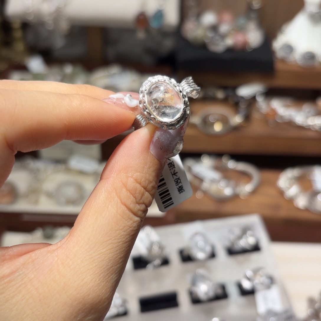 水晶手链银S925镶嵌晚**女晶中晶