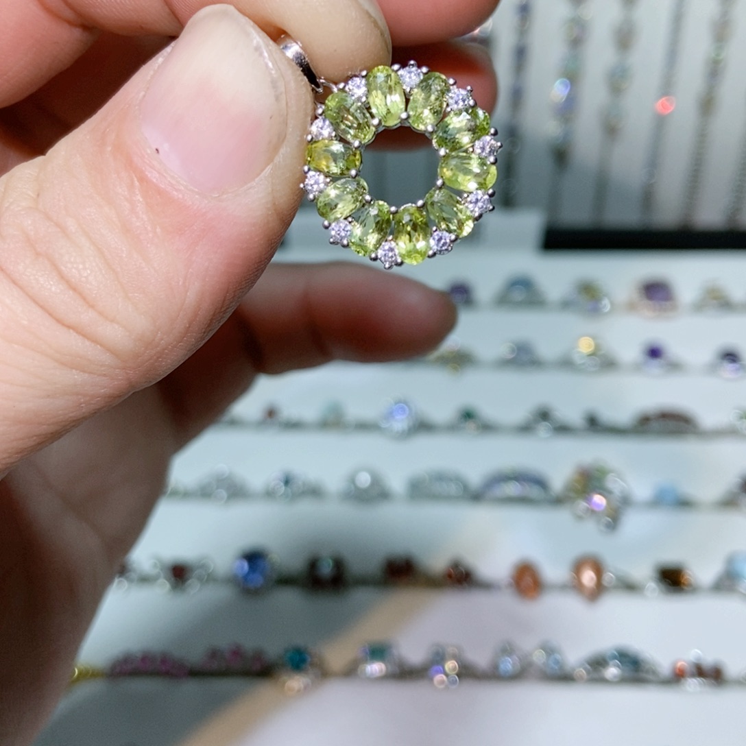 紫晶珠宝半成品银S925镶嵌