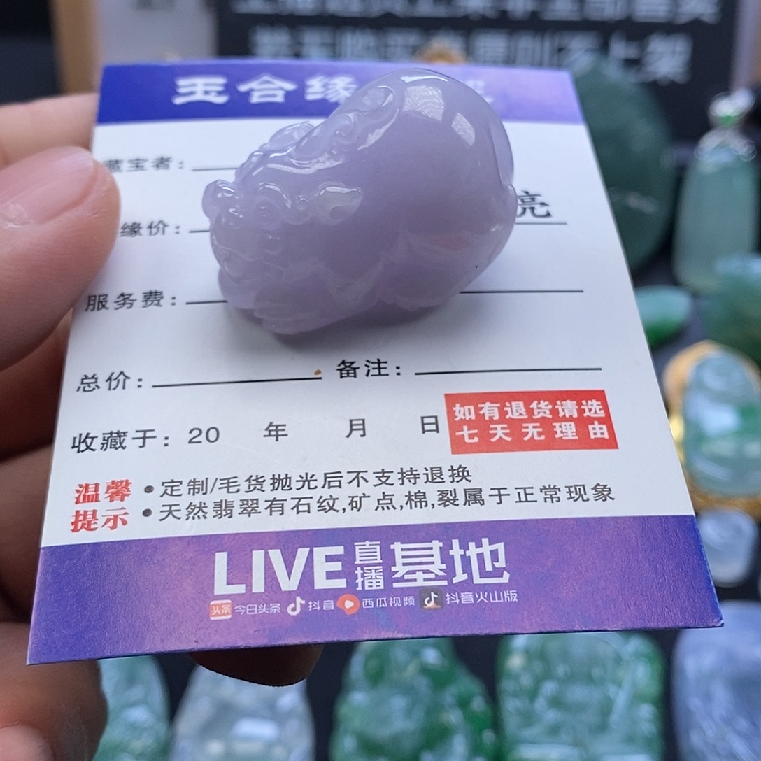 翡翠未镶嵌吊坠(不含链)