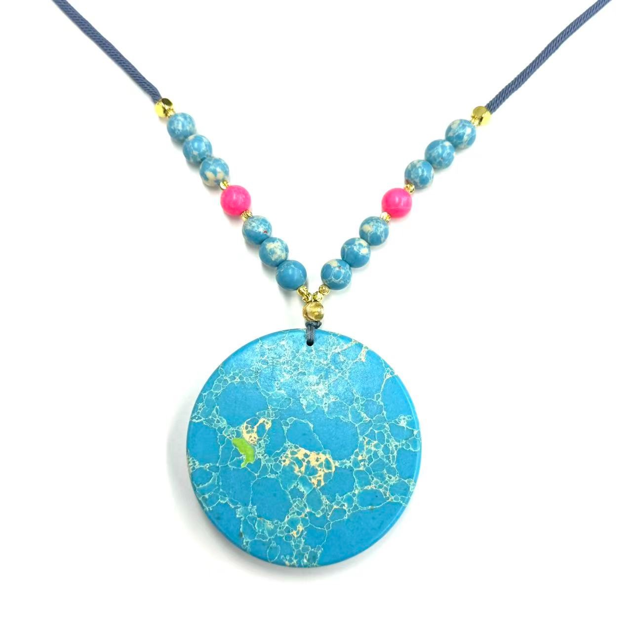 x961-国风设计款无事圆牌毛衣链-赠礼盒