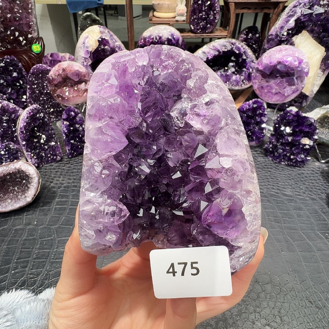 紫晶珠宝半成品未镶嵌