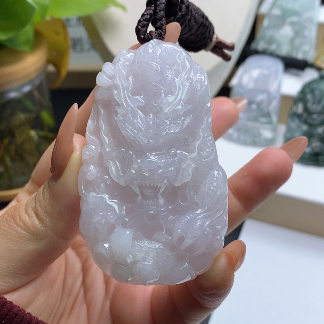 翡翠颈饰未镶嵌缅甸天然A货翡翠