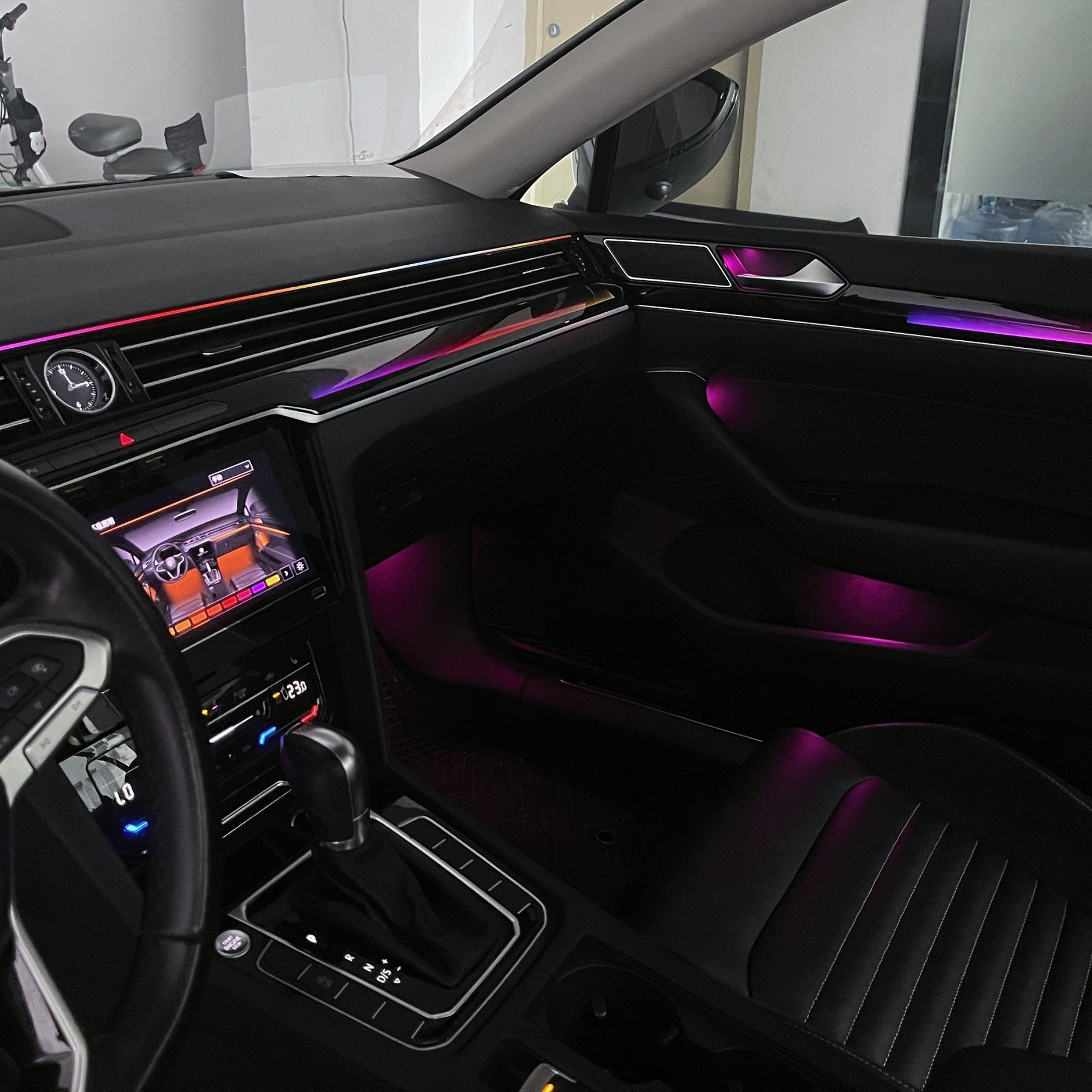 17-24新款大众迈腾氛围灯升级改装车内车载车用感应长条气氛灯光