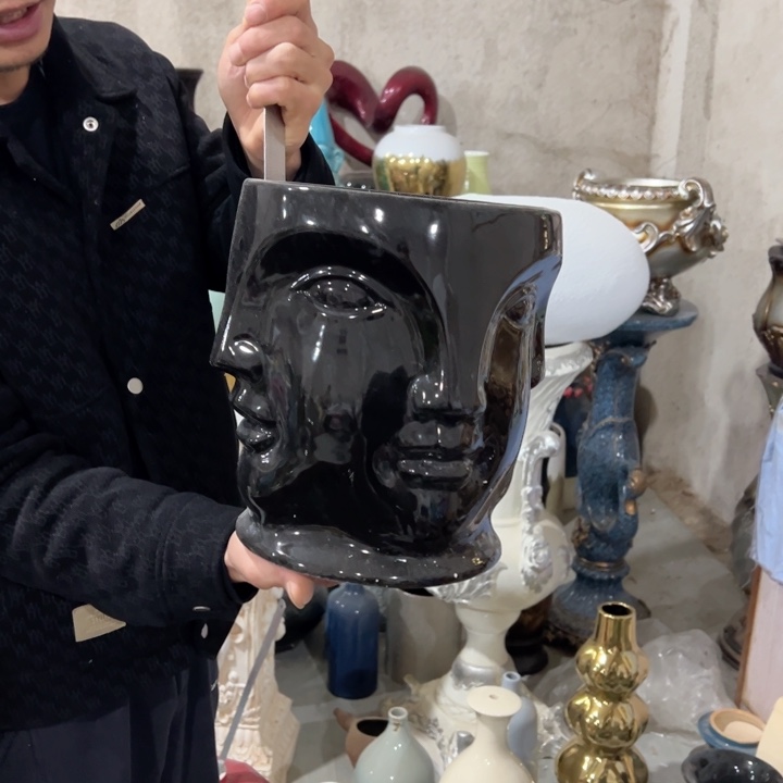 瓶高度25厘米口径19厘米微瑕捡漏干裂