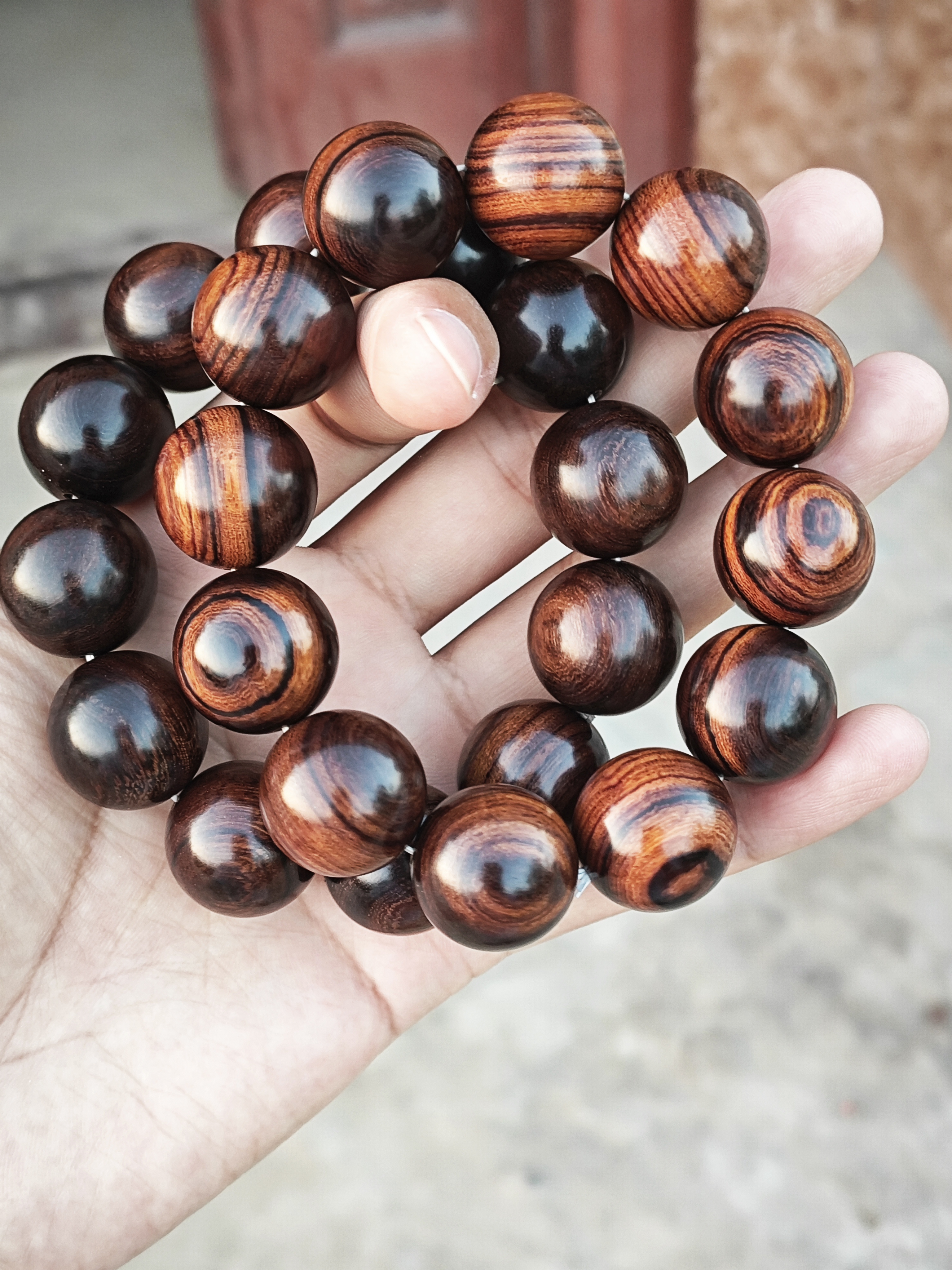 美国沙漠铁木手串2.0高花料铁包金无科技高油密风化老料保真沙铁