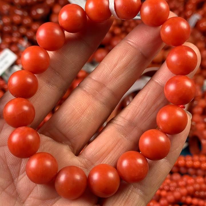 南红玛瑙手链未镶嵌