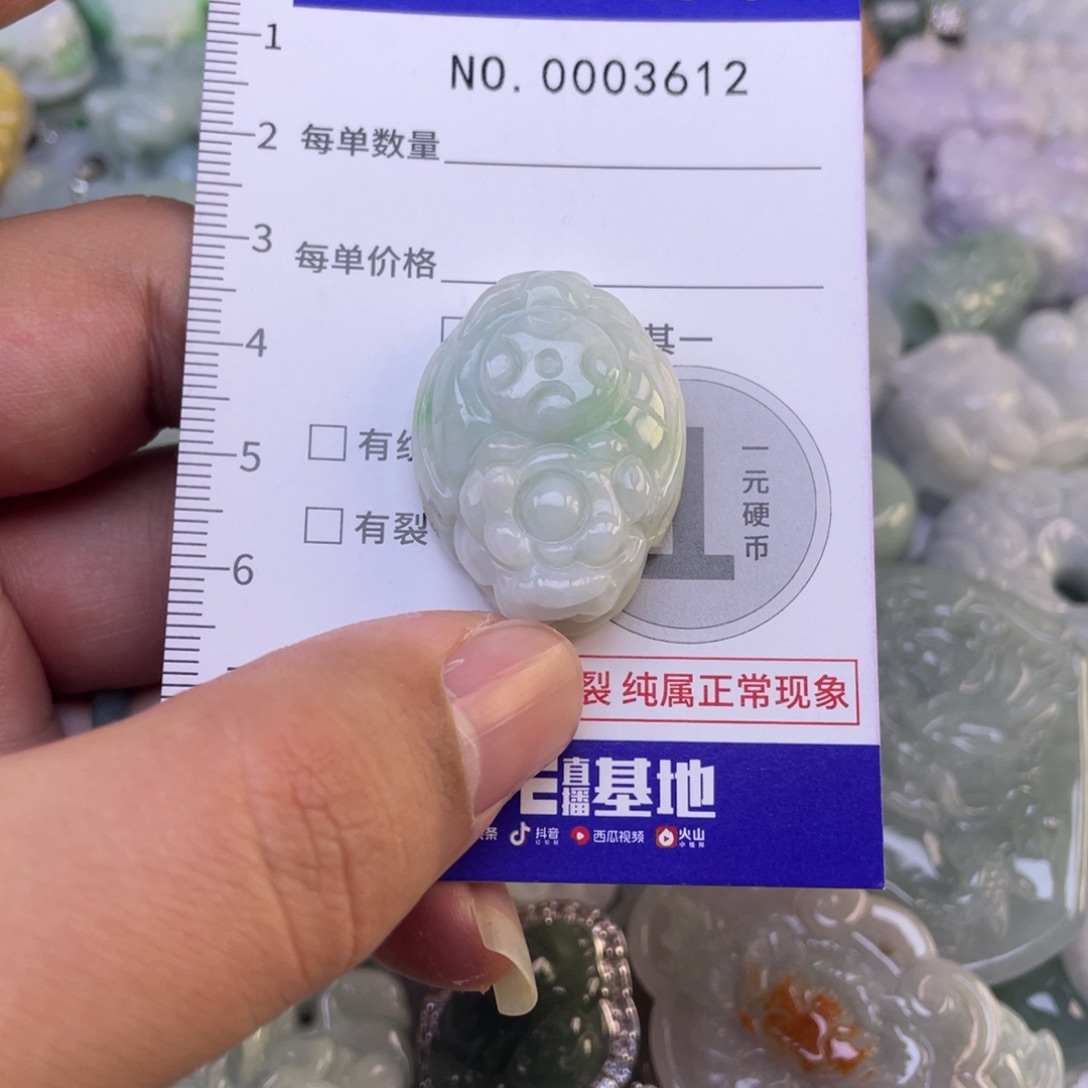 翡翠未镶嵌吊坠(不含链)
