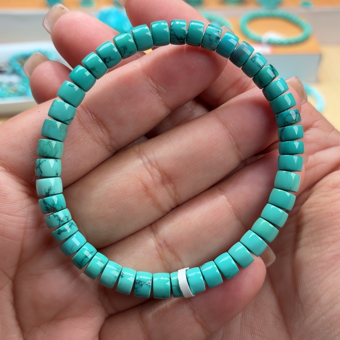 绿松石未镶嵌珠宝奇石直切6