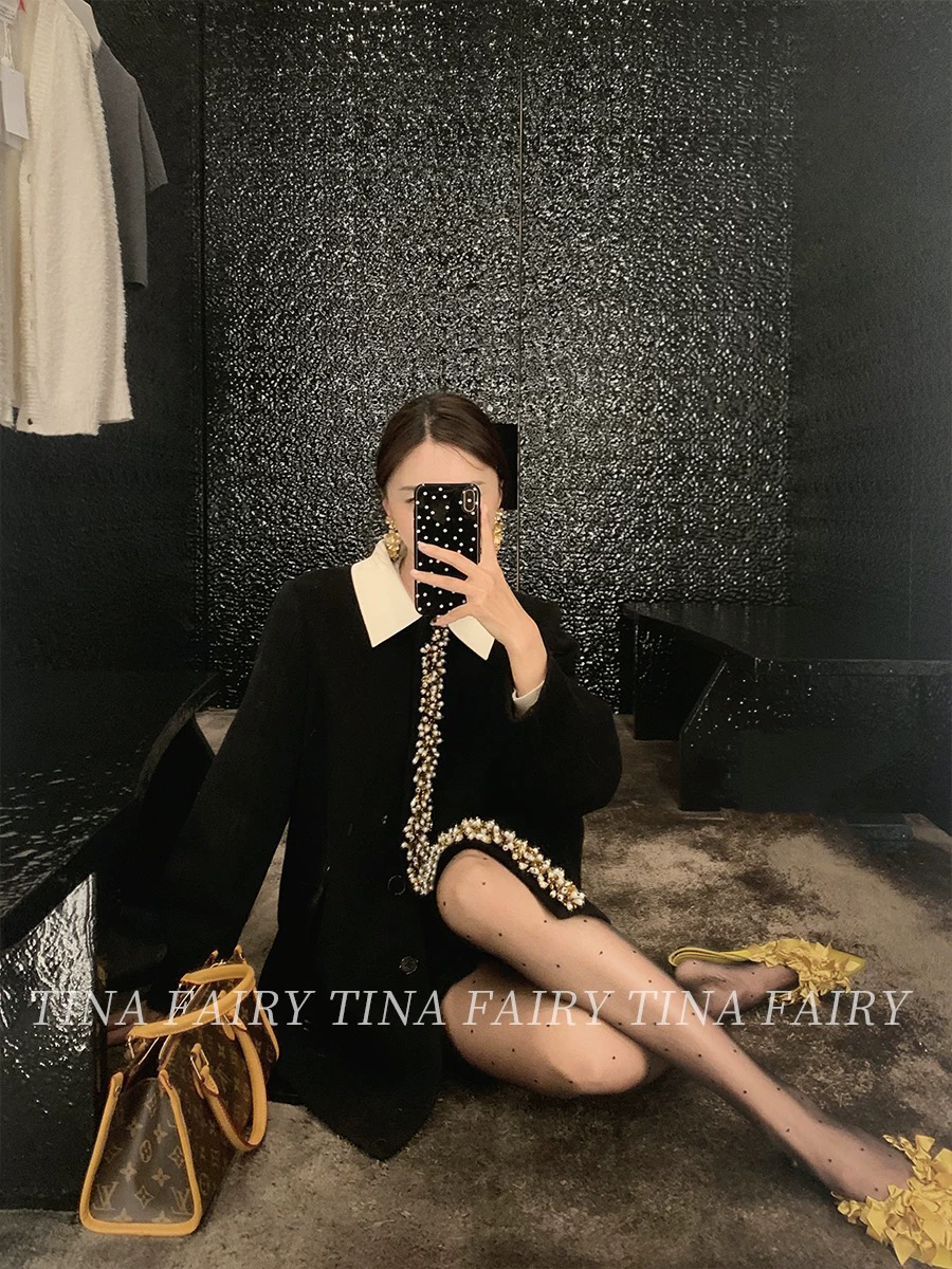 tina/dvn顶珠重工大衣
