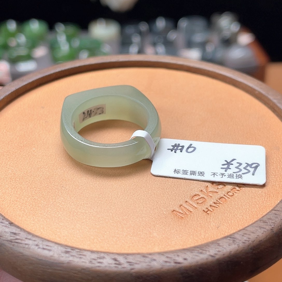 和田玉戒指未镶嵌甜****～专拍4-17.6