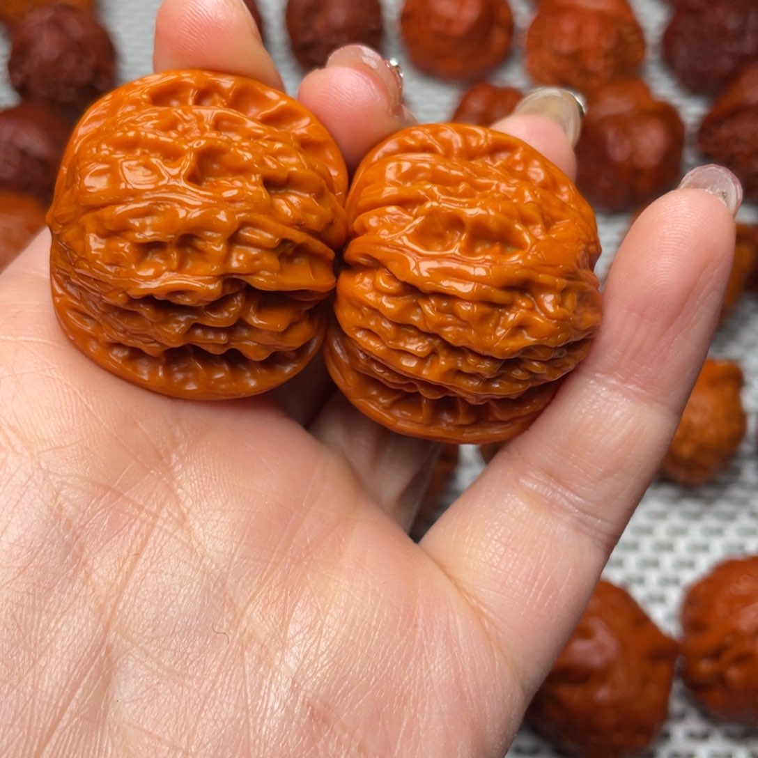 桃核吊坠文玩核桃 手把件 磨盘 36