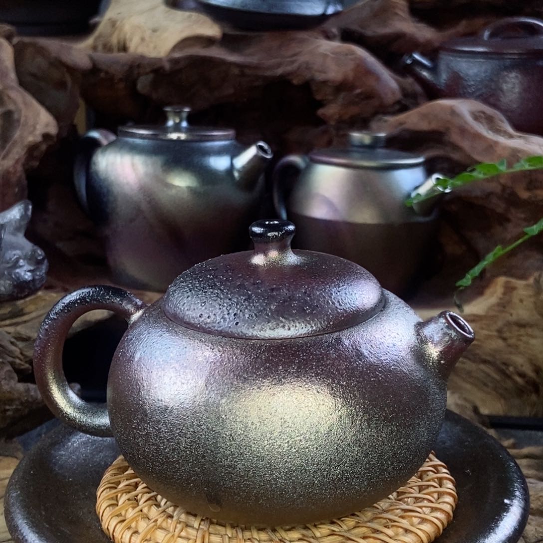 涵***9建水紫陶柴烧茶具微瑕