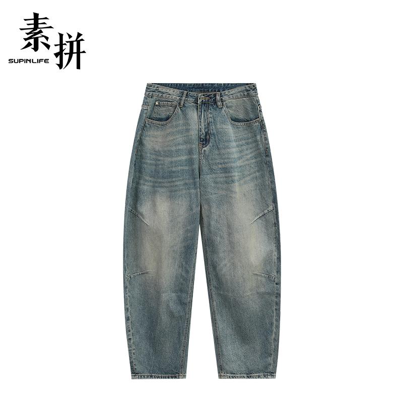 素拼牛仔裤SPBZK523032AM