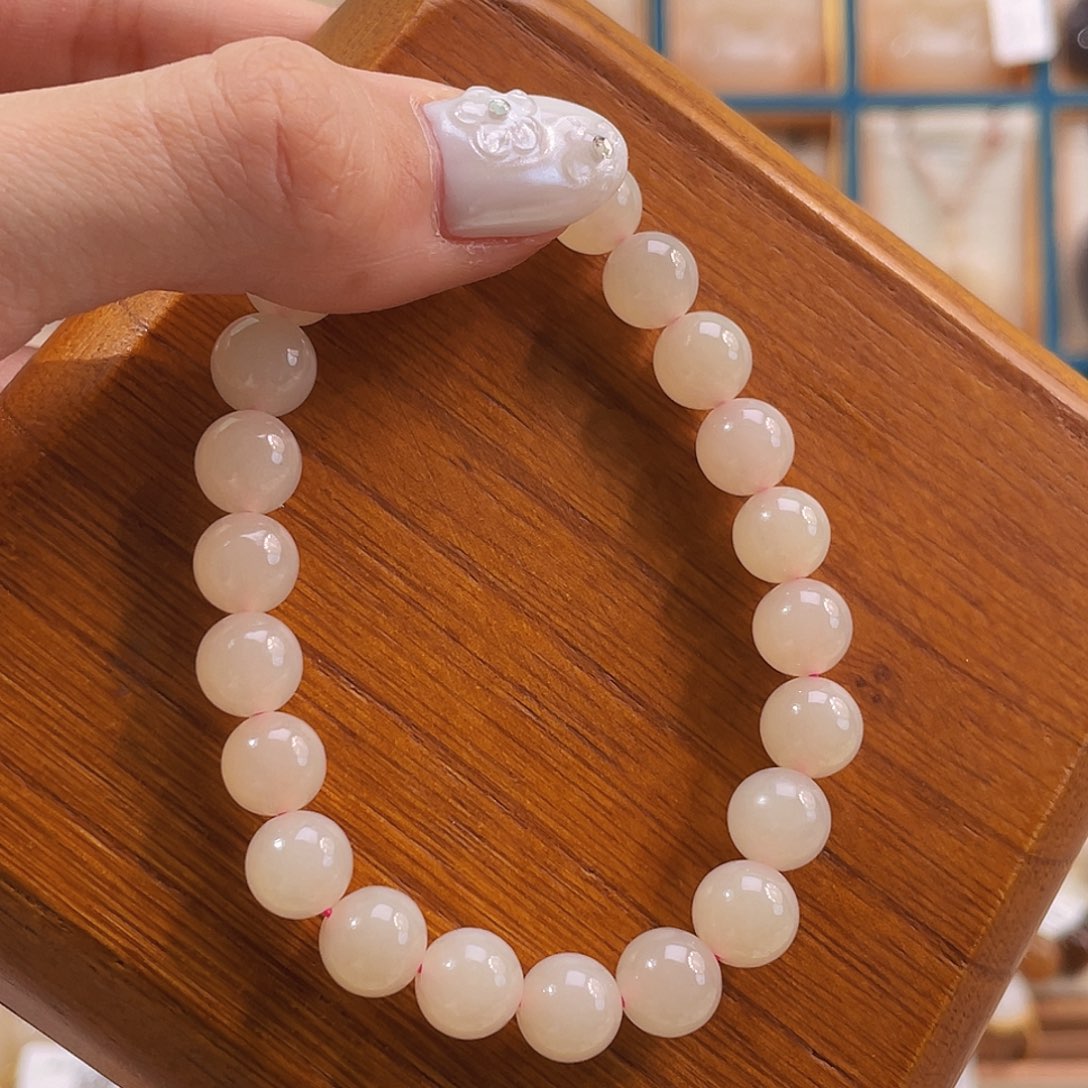 未镶嵌手串和田玉熟藕肉底手串卡8