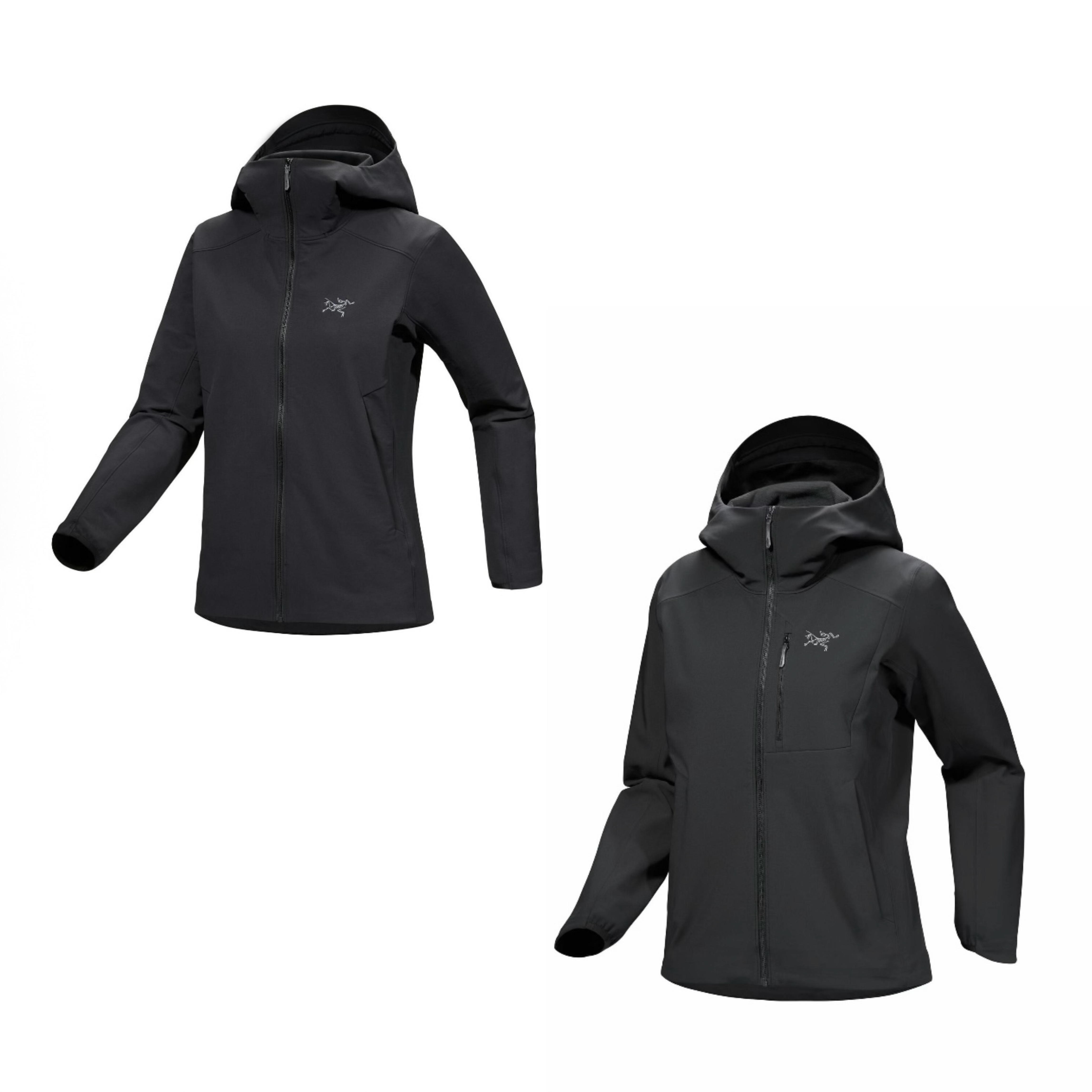 【月月】女款Arcteryx始祖鸟  GAMMA 刺绣标防风防水连帽软壳冲锋衣