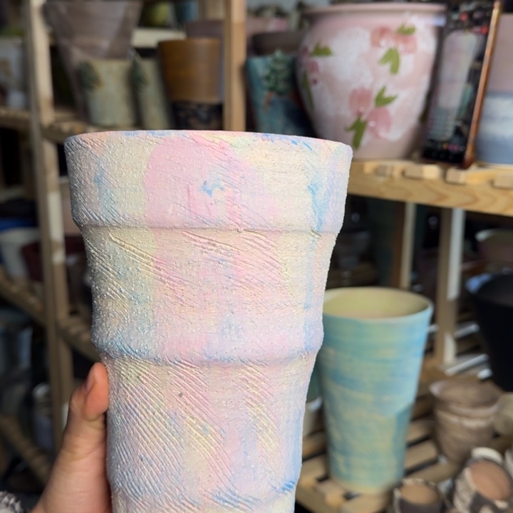 用***2景德镇桌面陶瓷花盆