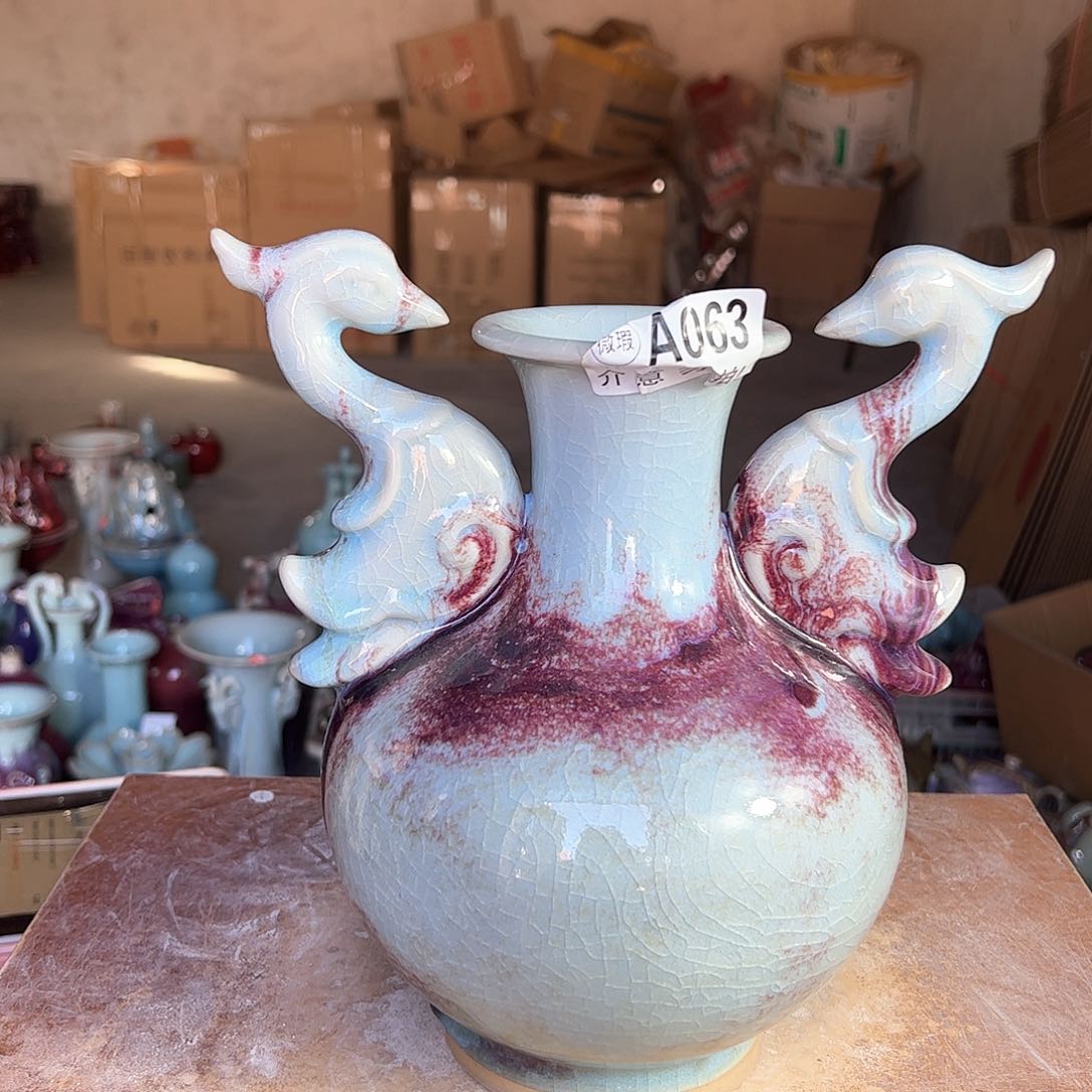 摆件郑家钧窑摆件微