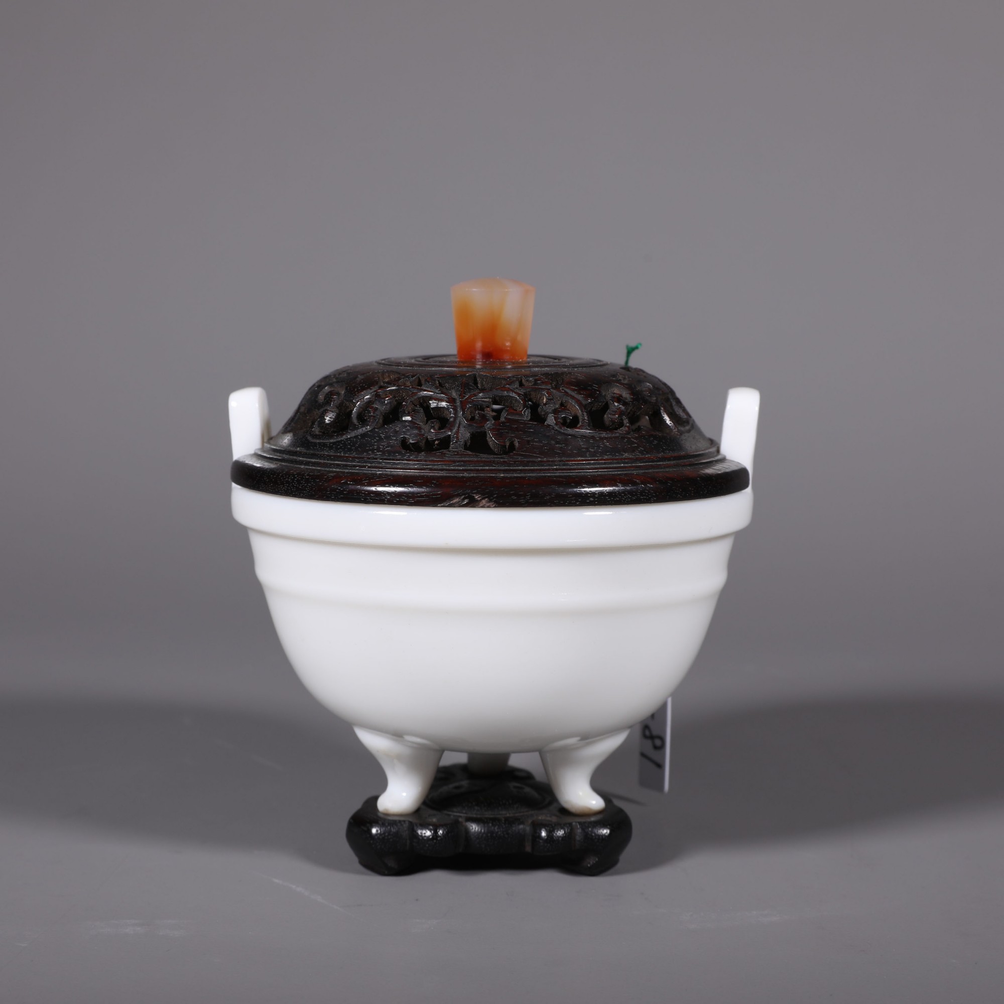 LOT120608 清 德化窑弦纹双耳三足炉 古董拍卖