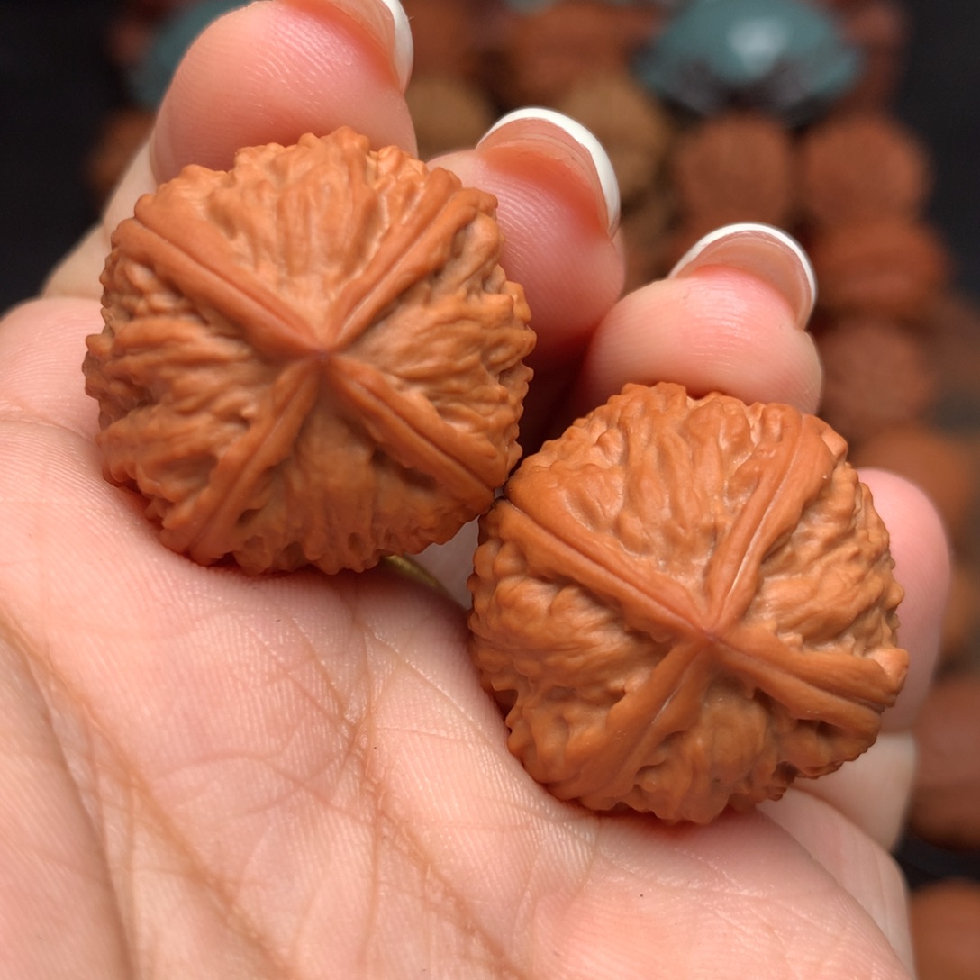 把件文玩核桃蚂蚁四棱