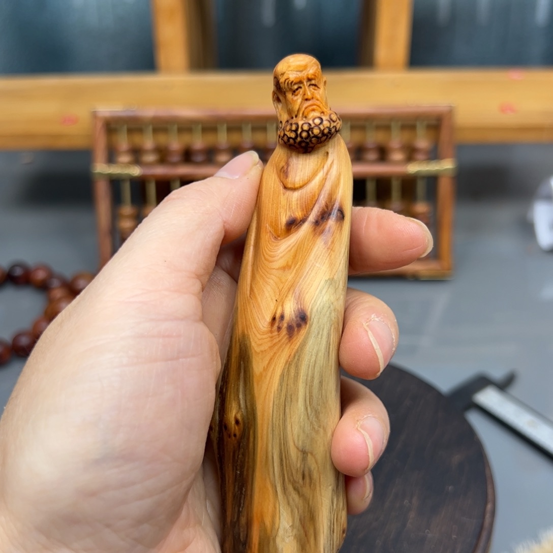 柏木崖柏木摆件手把件，71