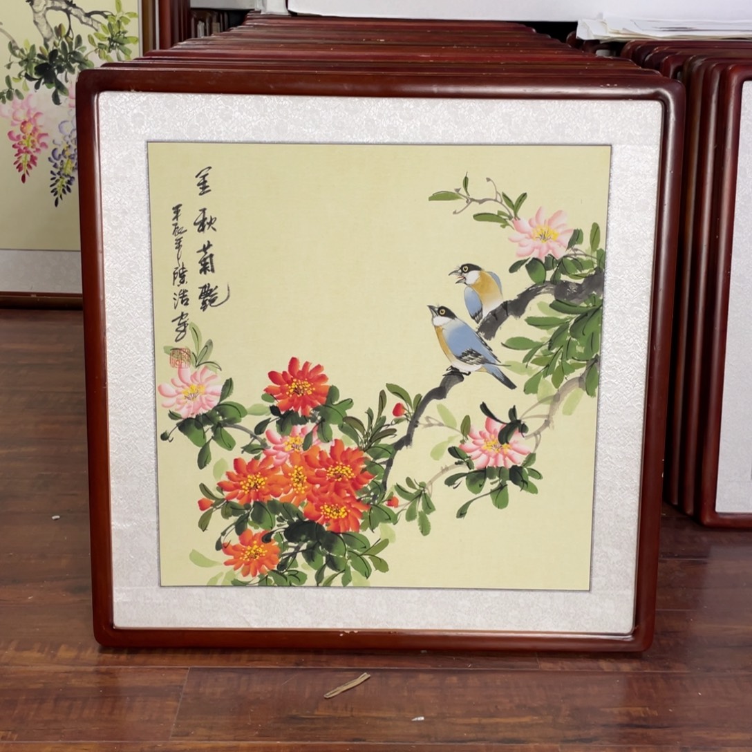 国画带框尺寸63*63厘米