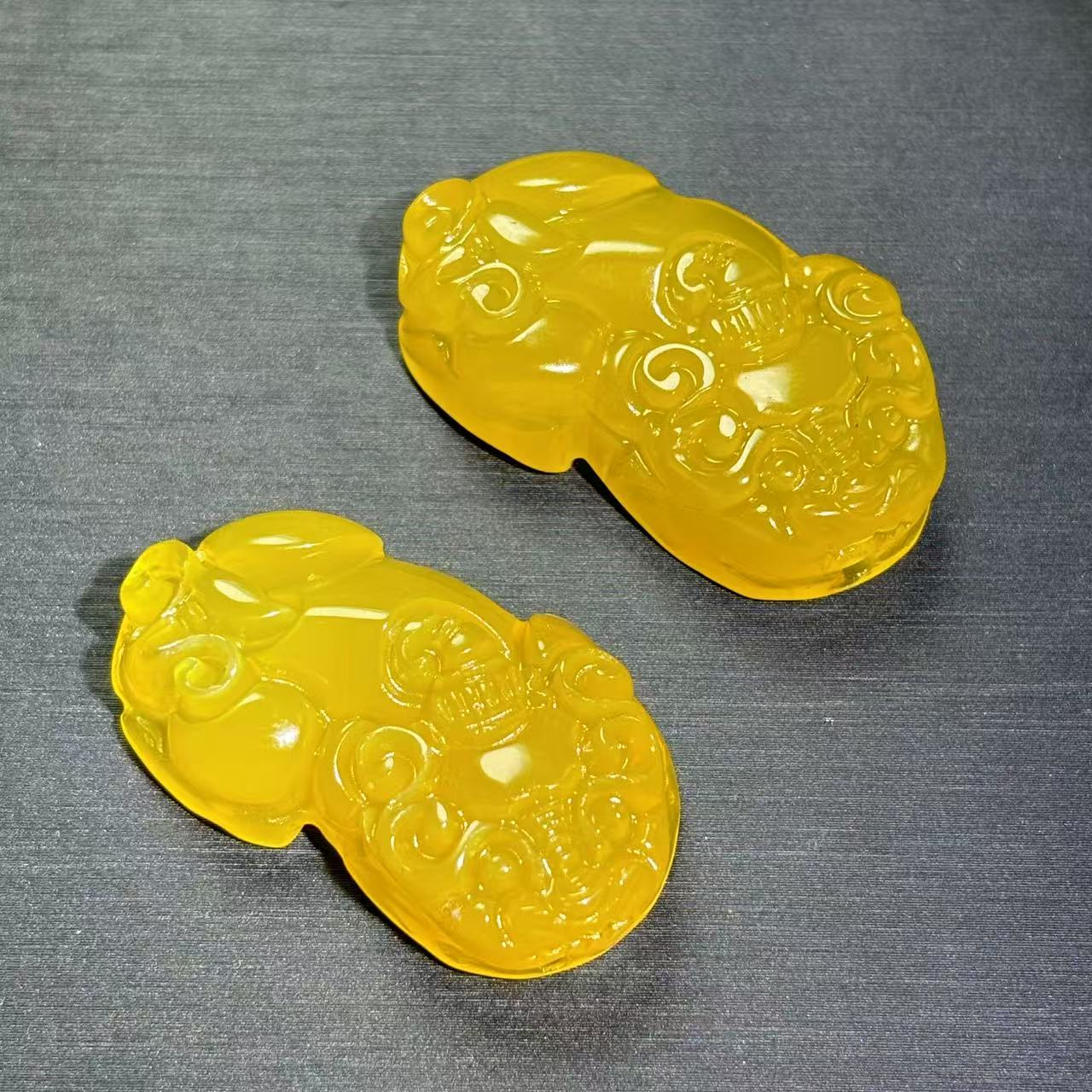 S1982-田黄玛瑙黄貔貅吊坠-多样性发货只发一件-配绳-WR