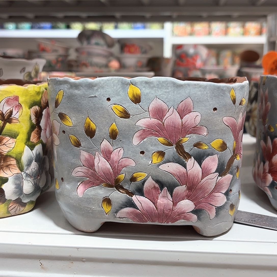 紫砂花盆手工花盆默认微瑕14/12