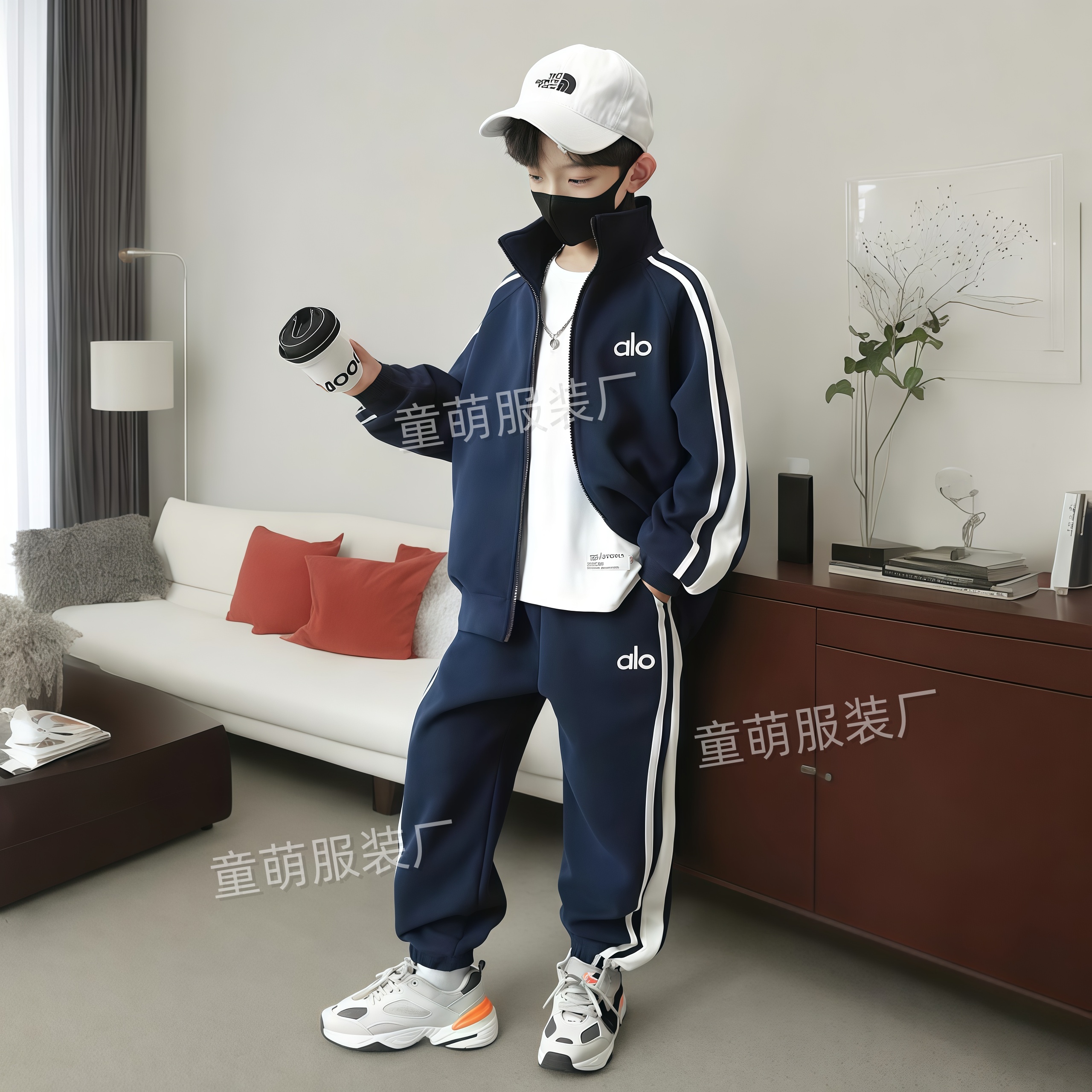 【精梳棉两件套】男童女童棉套装2025春秋款亲子装外套休闲运动潮童