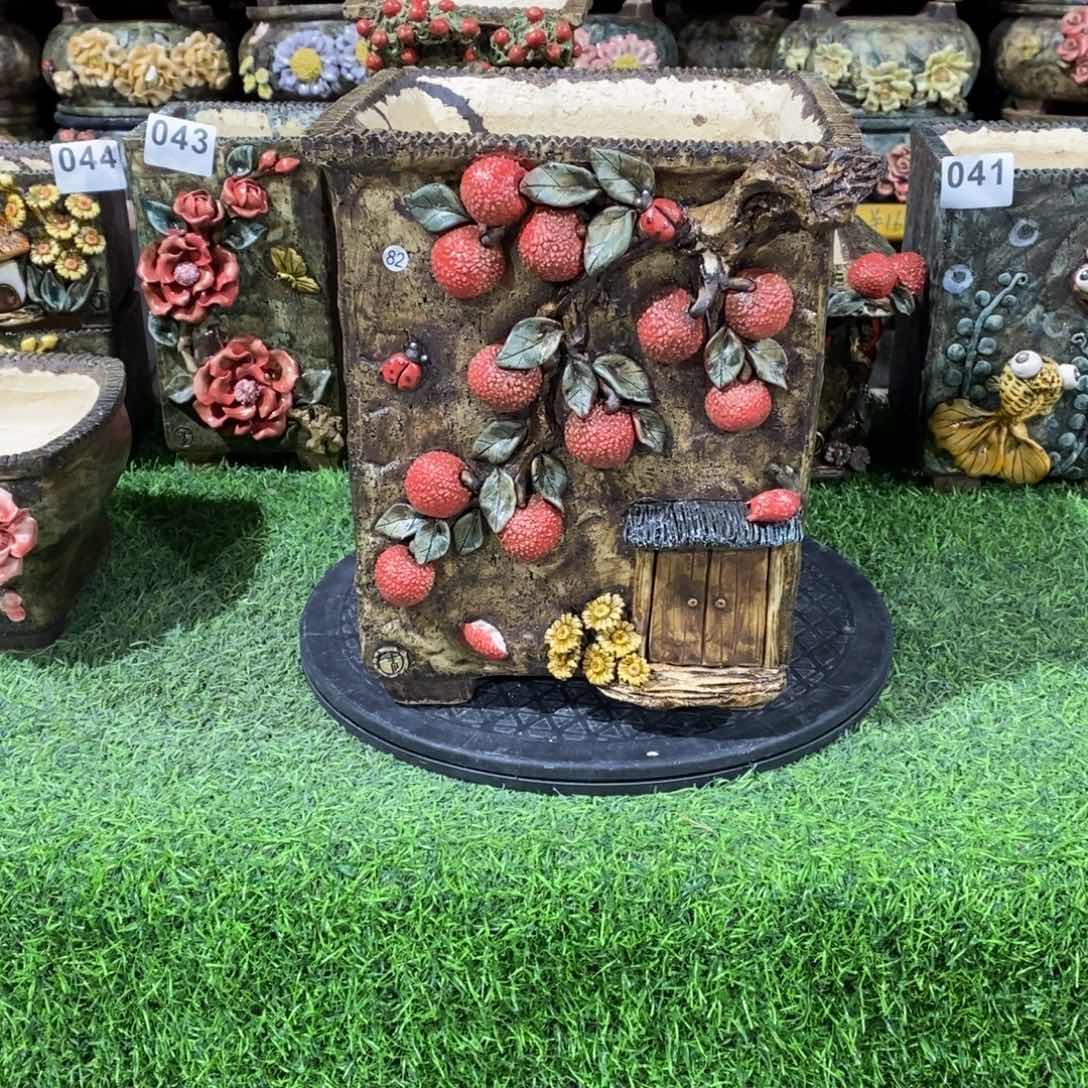 红陶青藤花器多肉花盆