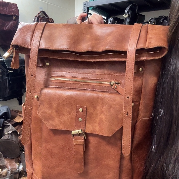 头层牛皮包包背包