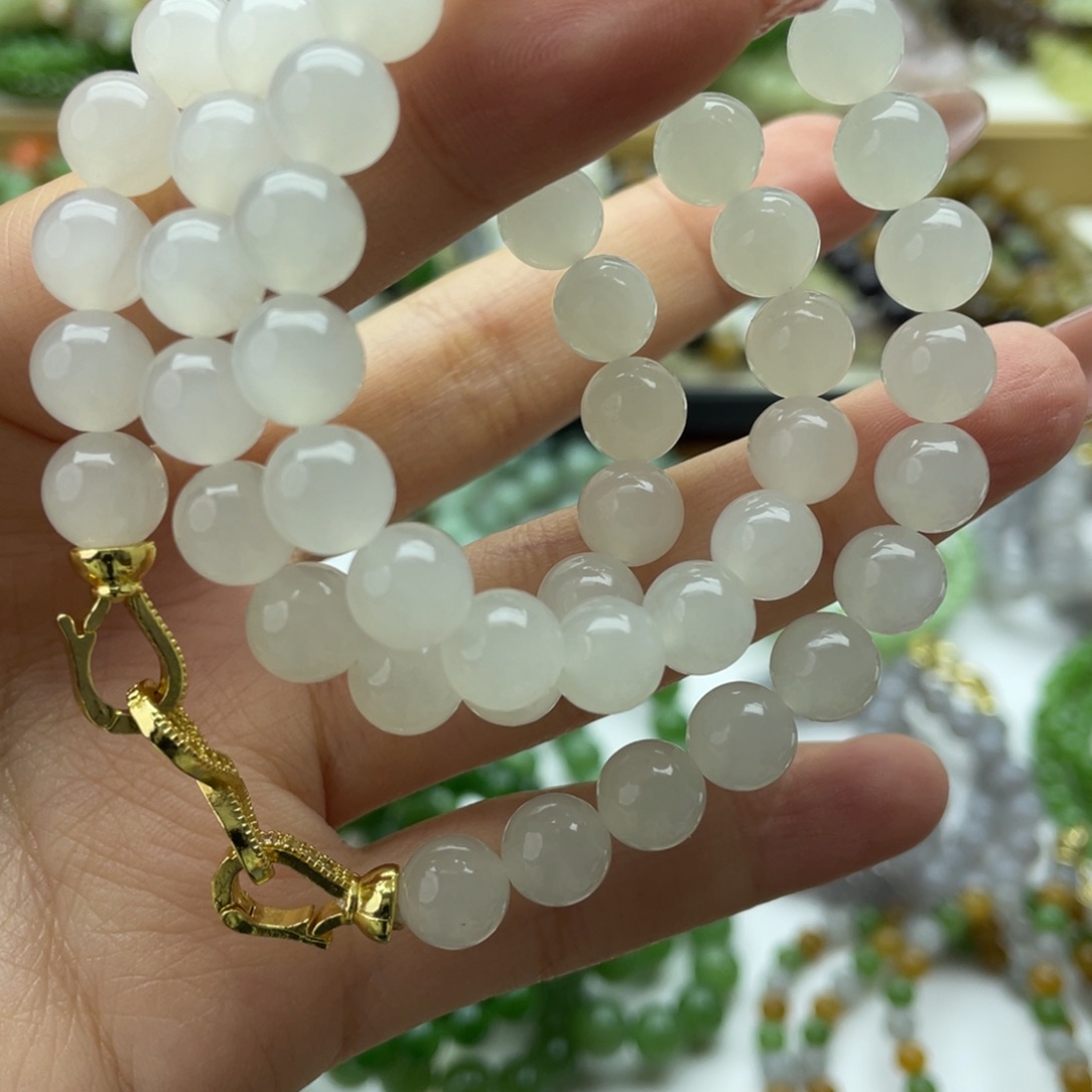 和田玉未镶嵌手链