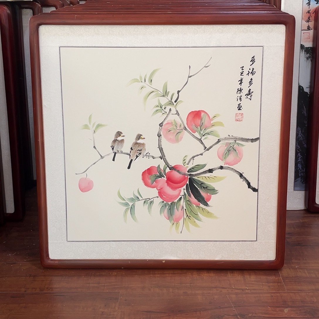 国画带框尺寸63*63厘米